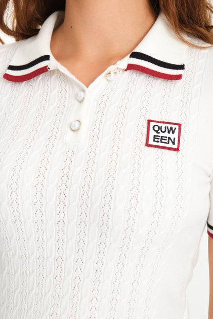 QUWEEN GÖMLEK YAKA EKRU