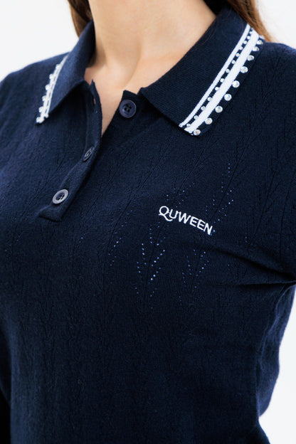 Taşlı Gömlek Yaka