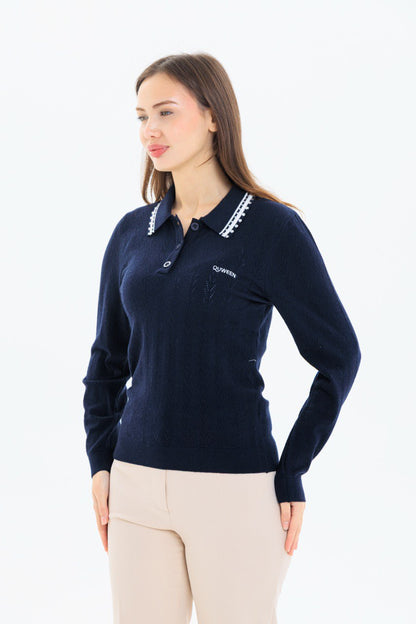 Taşlı Gömlek Yaka