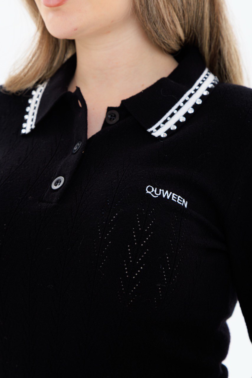 Taşlı Gömlek Yaka