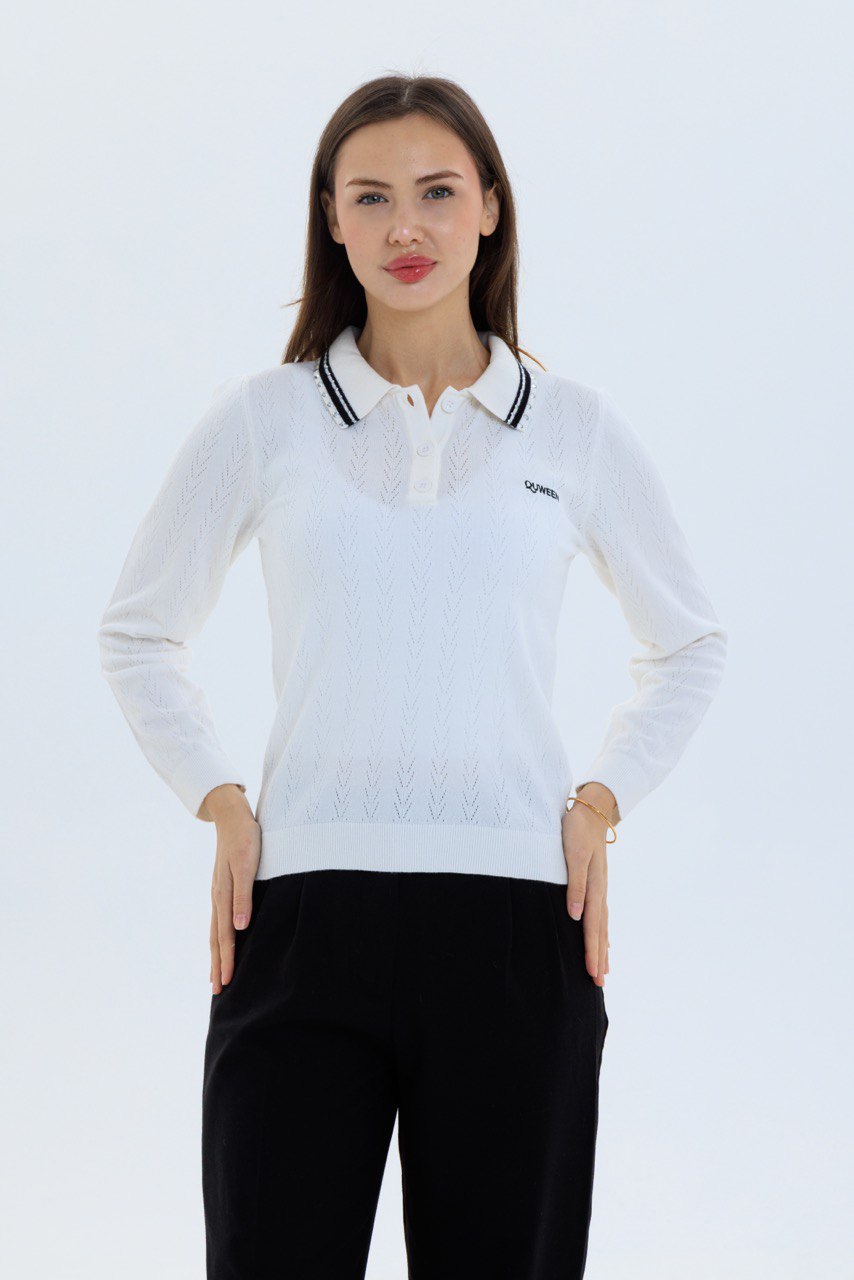 Taşlı Gömlek Yaka