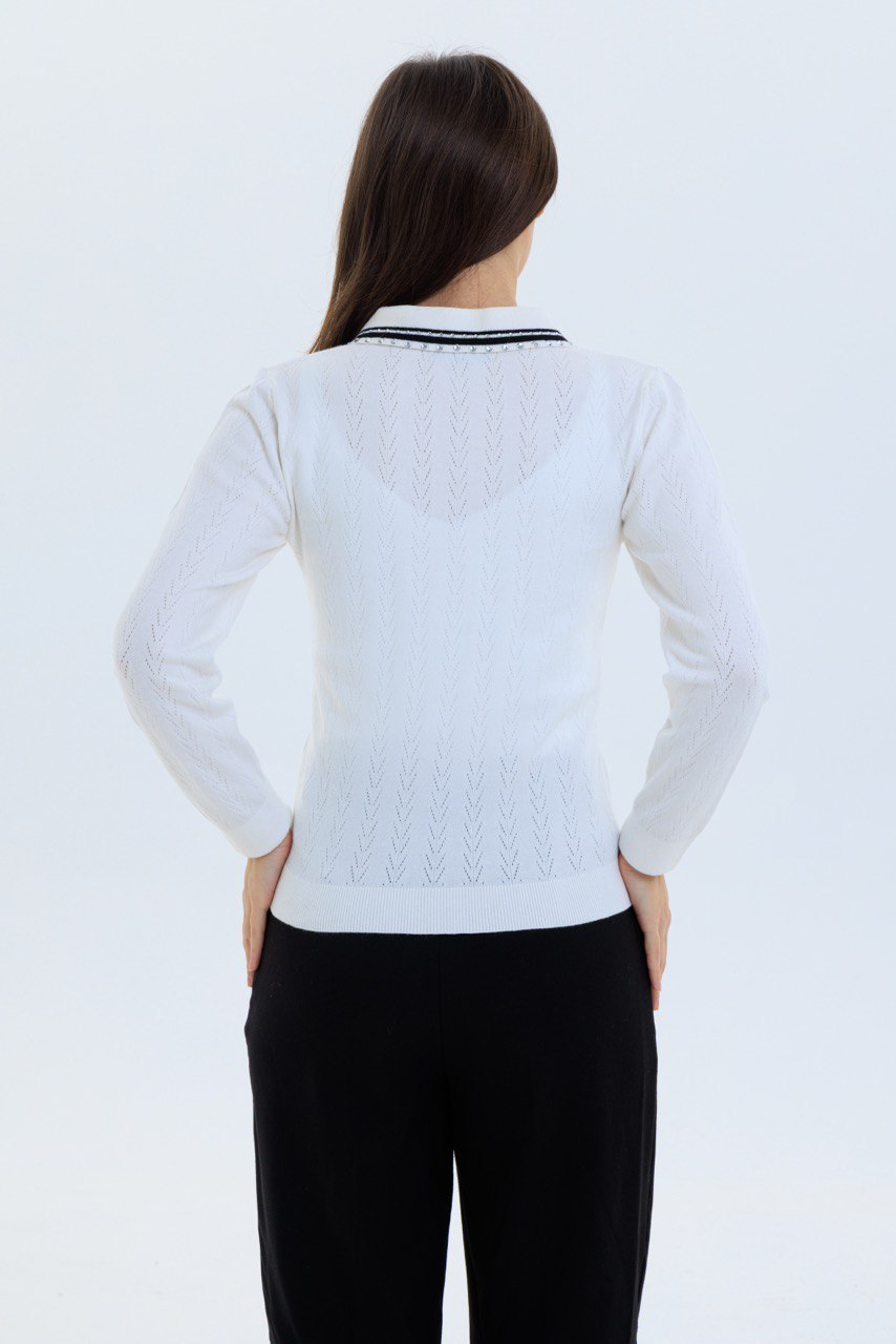 Taşlı Gömlek Yaka